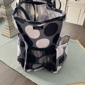 Thirty-One 31 Tote Bag black and white polka dot